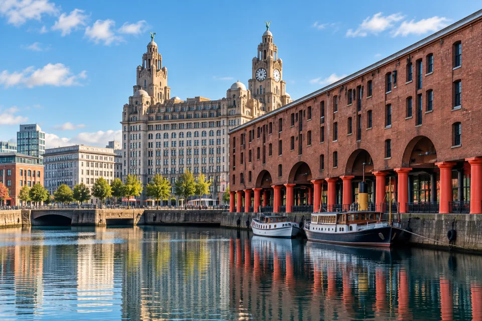 Historic waterfront buildings